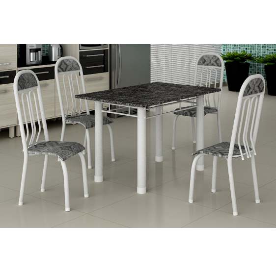 Mesa Tubular 04 Cadeiras