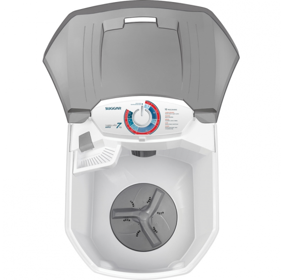 Lavadora Turbilhão Max 7 Kg Branca 127V Suggar